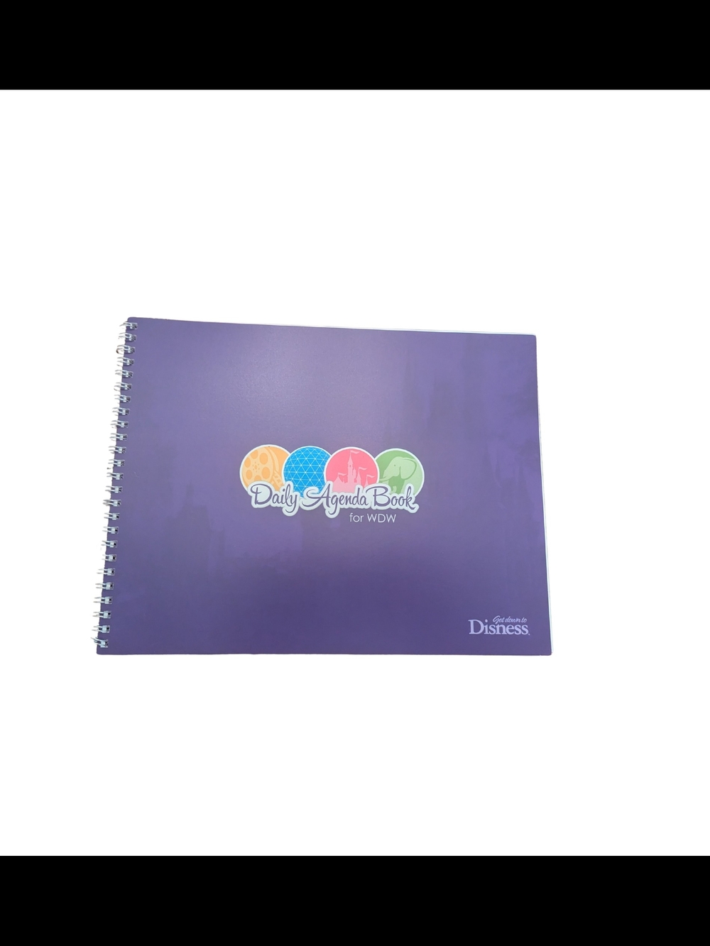 NWOT Disness Daily Agenda Book Disney World Spiral Bound Planner